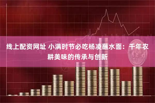 线上配资网址 小满时节必吃杨凌蘸水面：千年农耕美味的传承与创新
